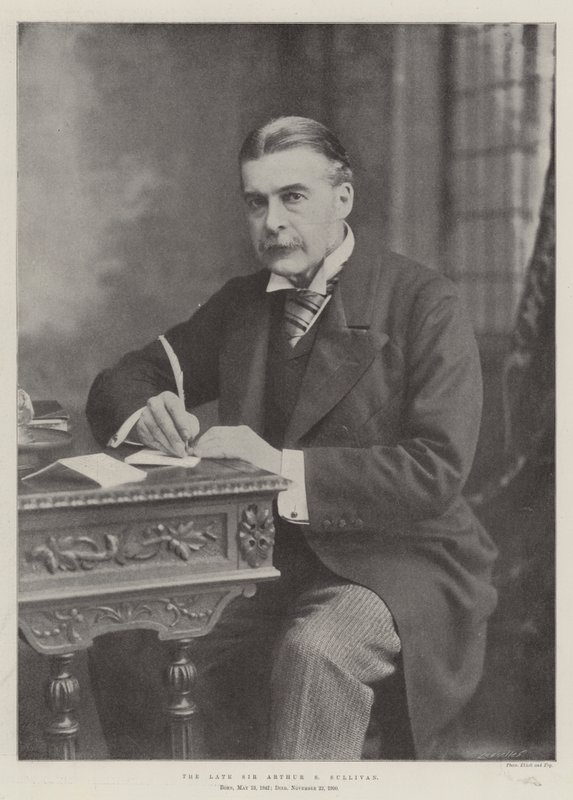 Avdøde Sir Arthur S Sullivan av English Photographer