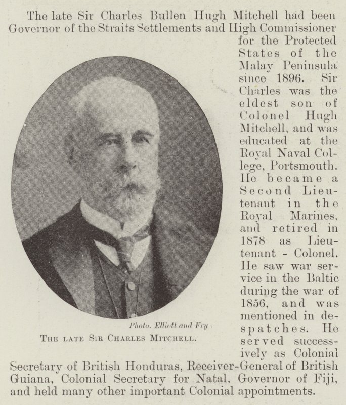 Avdøde Sir Charles Mitchell av English Photographer