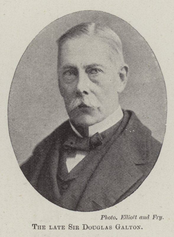 Avdøde Sir Douglas Galton av English Photographer