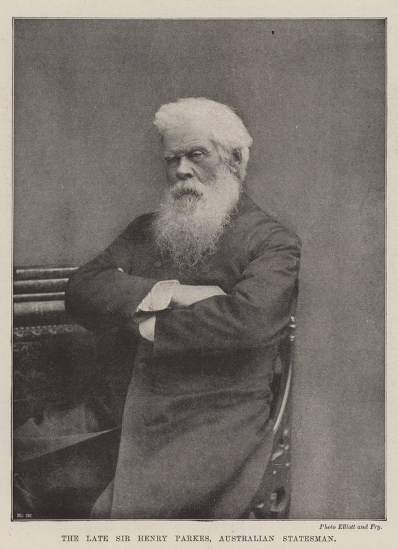 Avdøde Sir Henry Parkes, australsk statsmann av English Photographer