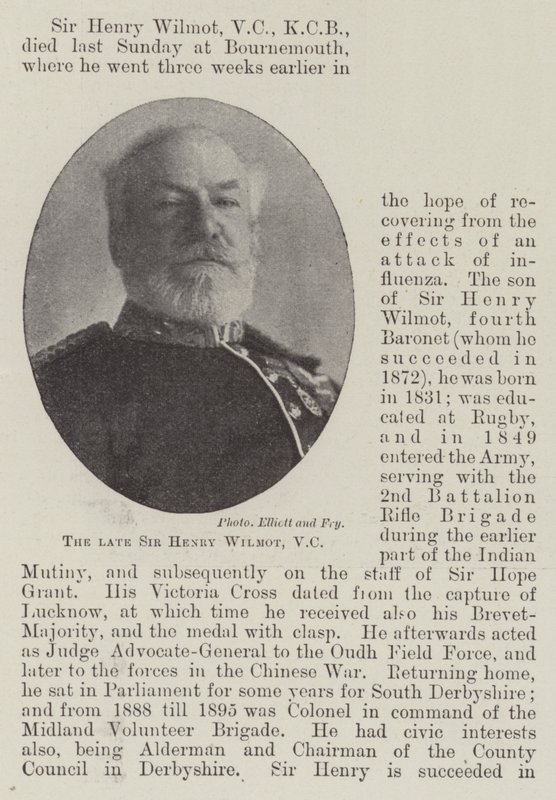 Avdøde Sir Henry Wilmot, VC av English Photographer
