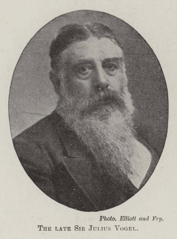 Avdøde Sir Julius Vogel av English Photographer