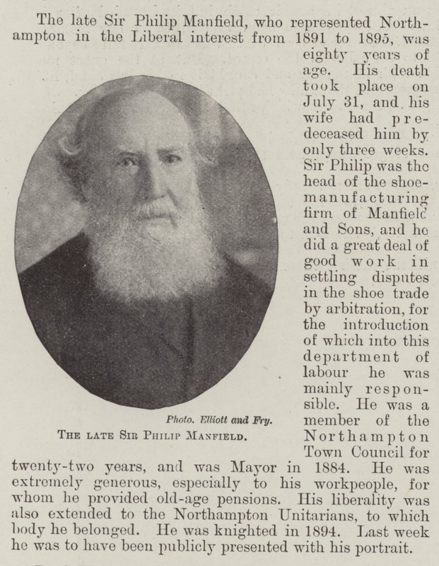 Avdøde Sir Philip Manfield av English Photographer