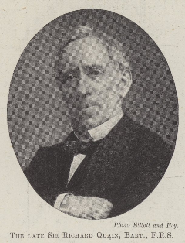 Avdøde Sir Richard Quain, Baronet, FRS av English Photographer