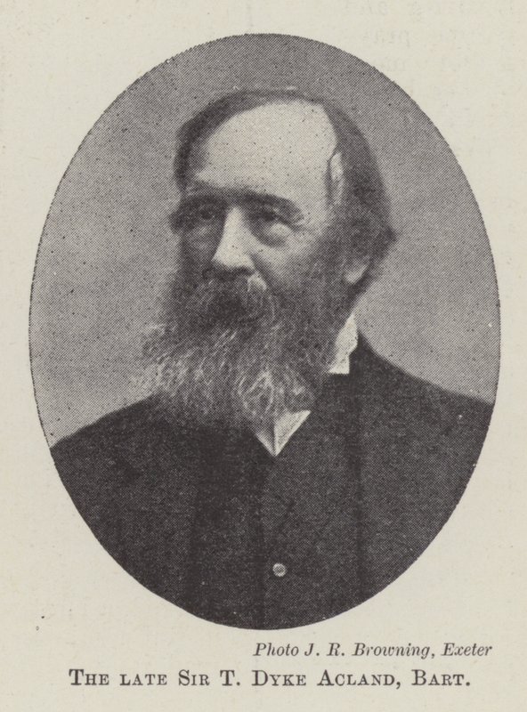 Avdøde Sir T Dyke Acland, Baronet av English Photographer