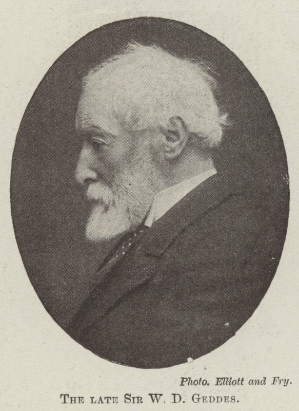 Avdøde Sir W D Geddes av English Photographer