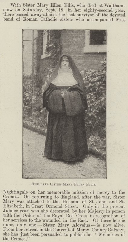 Avdøde søster Mary Ellen Ellis av English Photographer