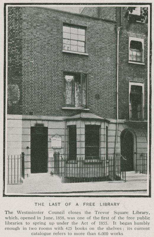 Trevor Square Library, Westminster av English Photographer