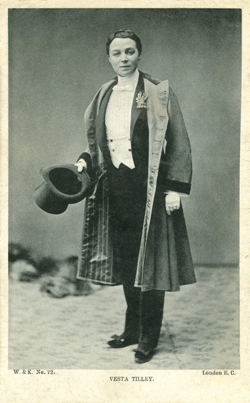 Vesta Tilley (s/hvitt bilde) av English Photographer