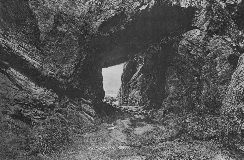 Watermouth Caves (s/hvitt bilde) av English Photographer
