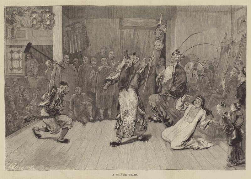 Et kinesisk drama (gravering) av English School