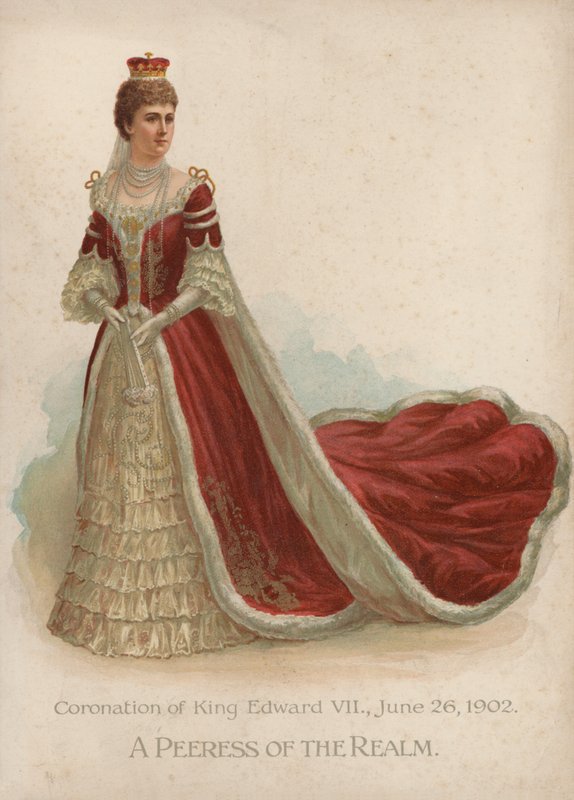 A Peeress of the Realm (chromolitho) av English School