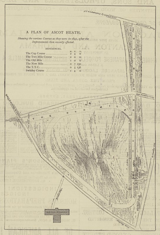 A Plan of Ascot Heath (gravering) av English School