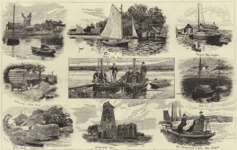 Et cruise på Norfolk Broads av English School