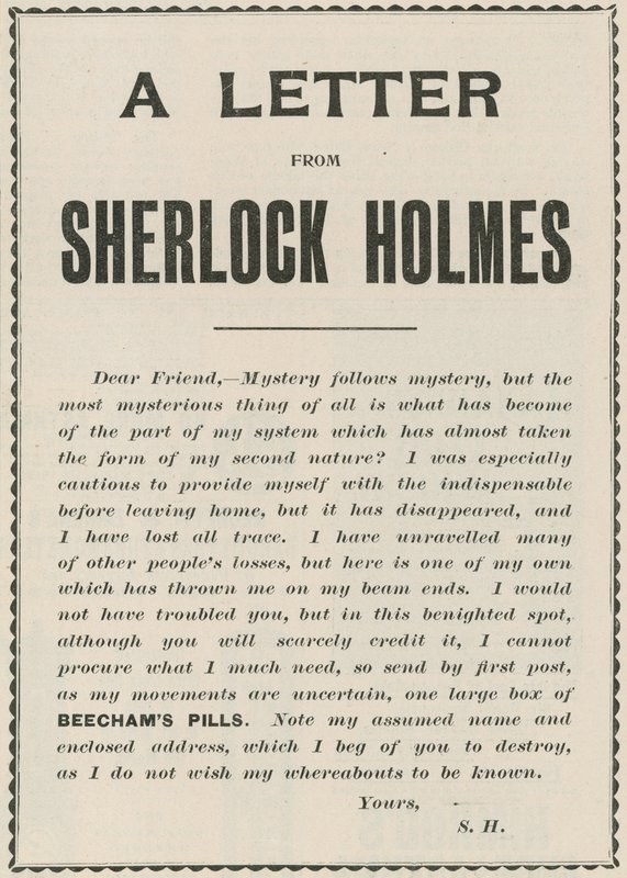 Et brev fra Sherlock Holmes av English School