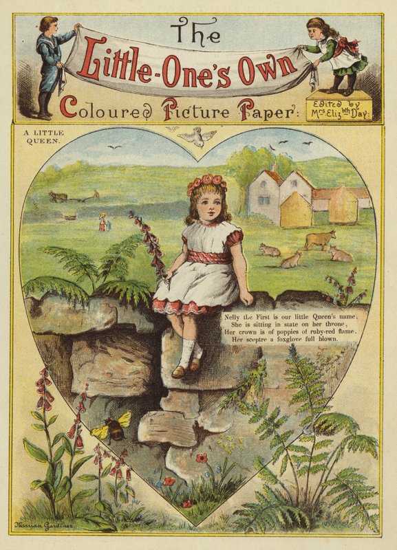 En liten dronning (chromolitho) av English School