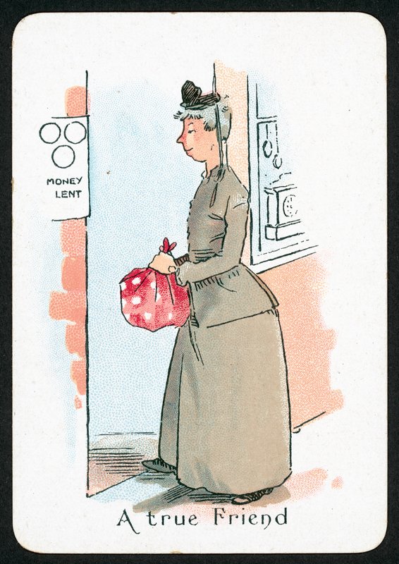 En ekte venn (farge litho) av English School