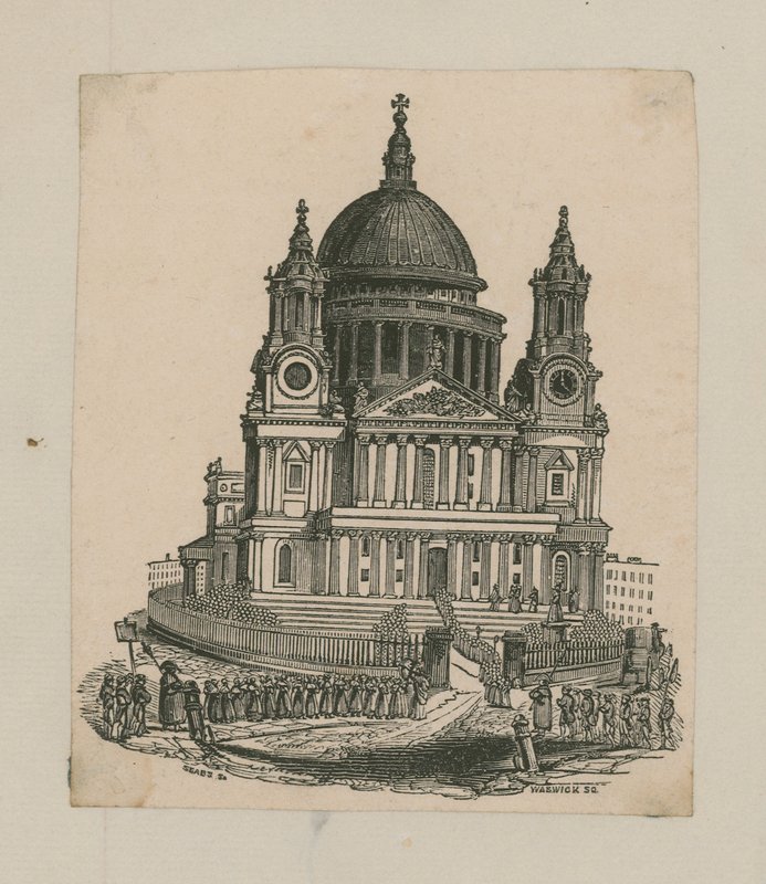 Utsikt over St Pauls Cathedral av English School