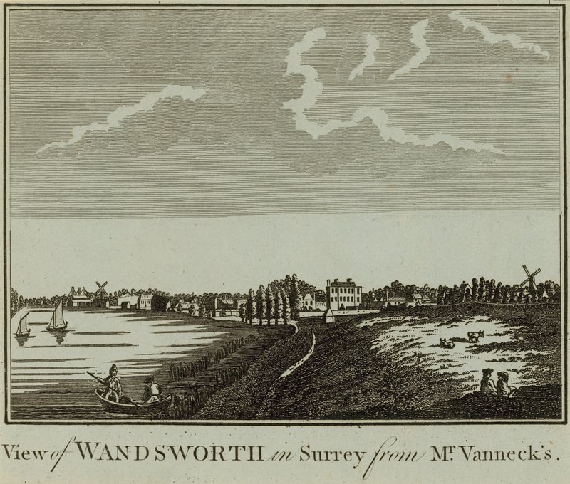 Utsikt over Wandsworth i Surrey av English School