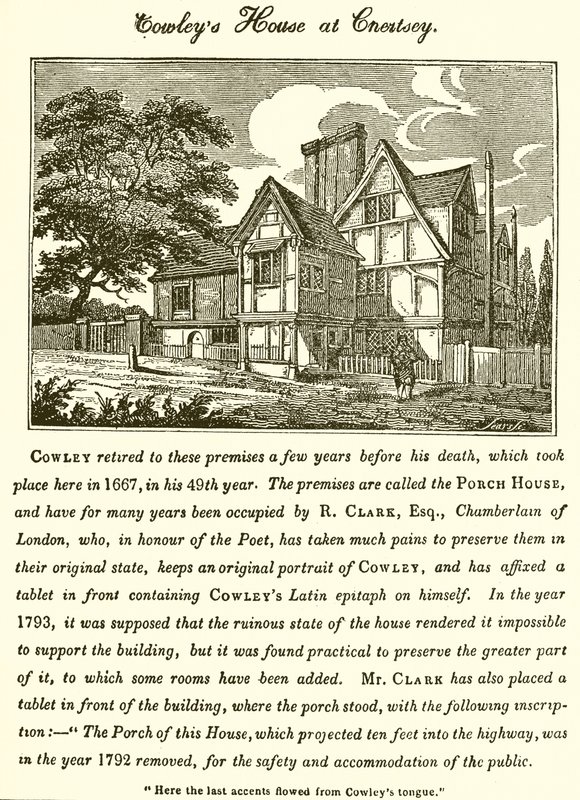 Abraham Cowleys hus i Chertsey av English School