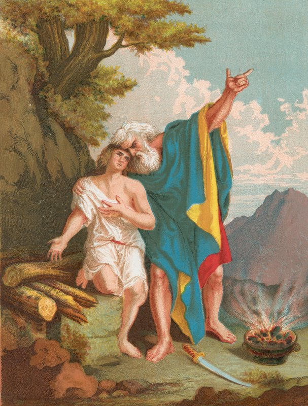 Abraham ofret Isak av English School