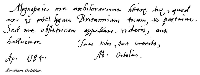 Abraham Ortelius av English School