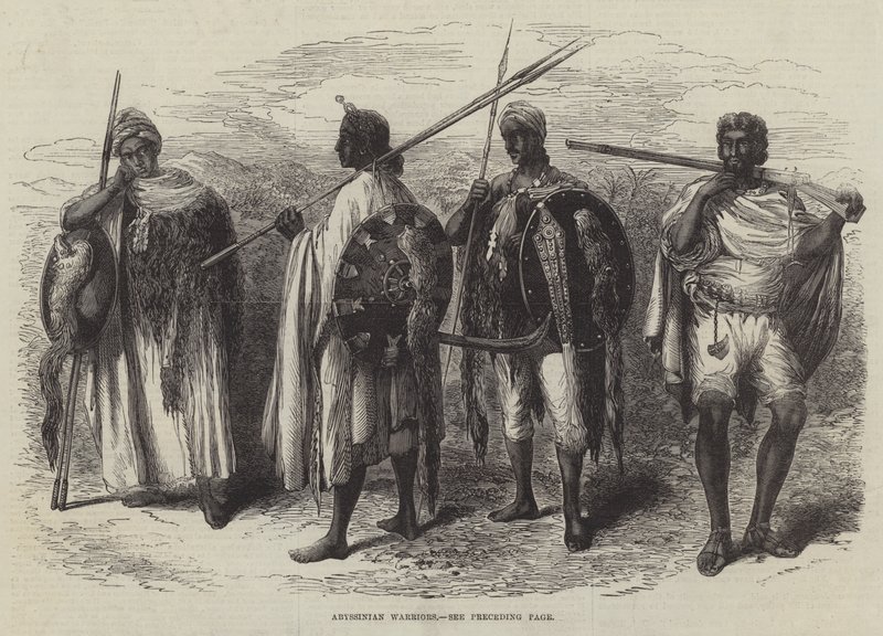 Abyssinian Warriors (gravering) av English School