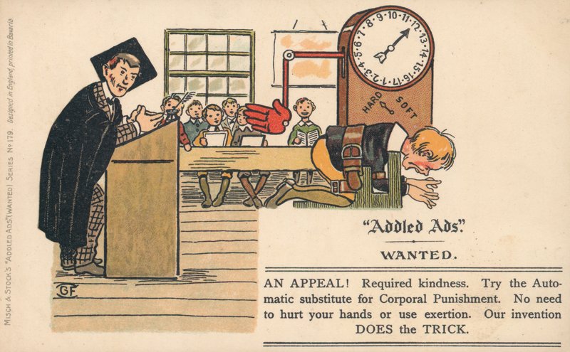 Addled Ads-postkort av English School