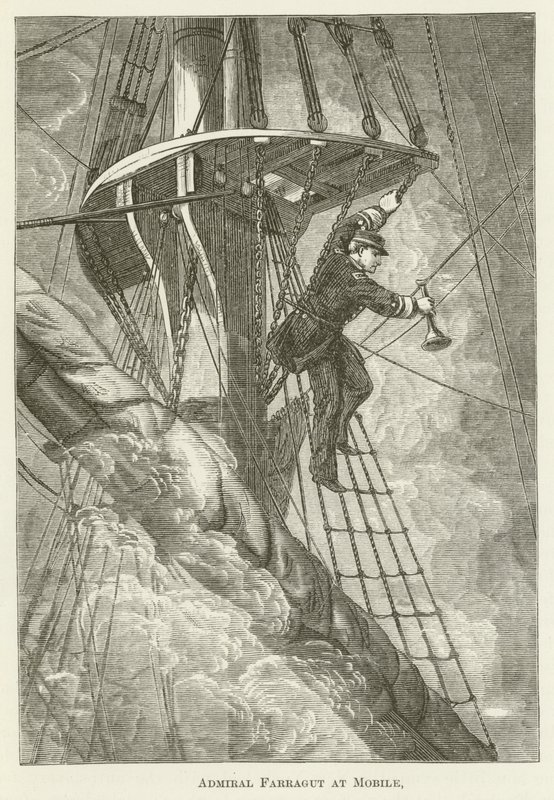 Admiral Farragut ved Mobile av English School