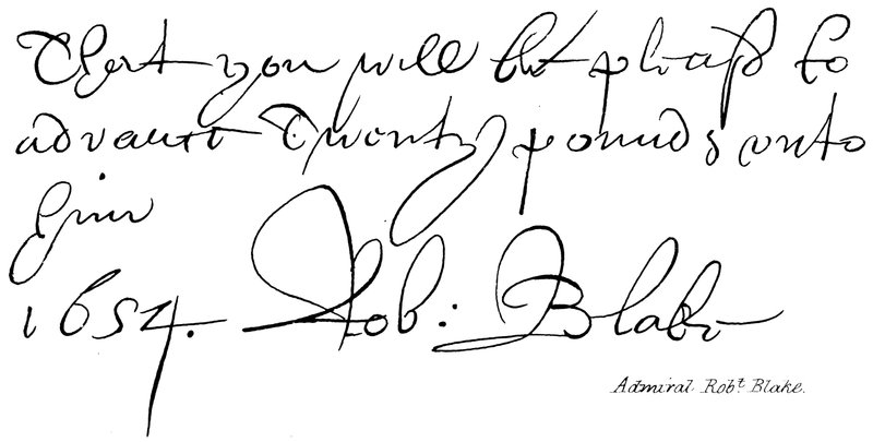 Admiral Robert Blake av English School