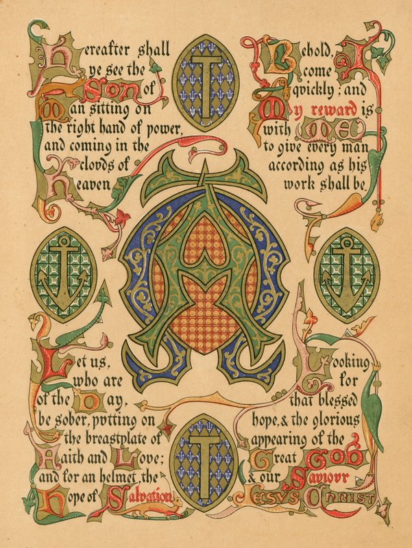 Advent (farge litho) av English School