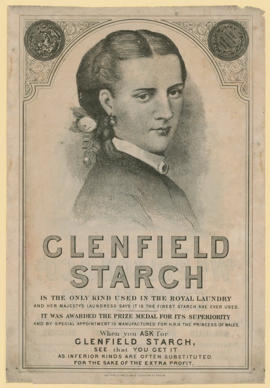 Annonse for Clenfield Starch av English School