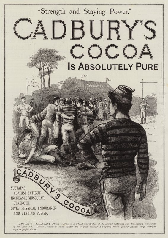 Annonse, Cadbury's Cocoa (gravering) av English School