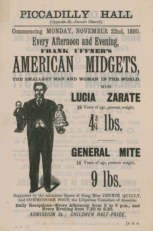 Annonse for Frank Uffners American Midgets av English School
