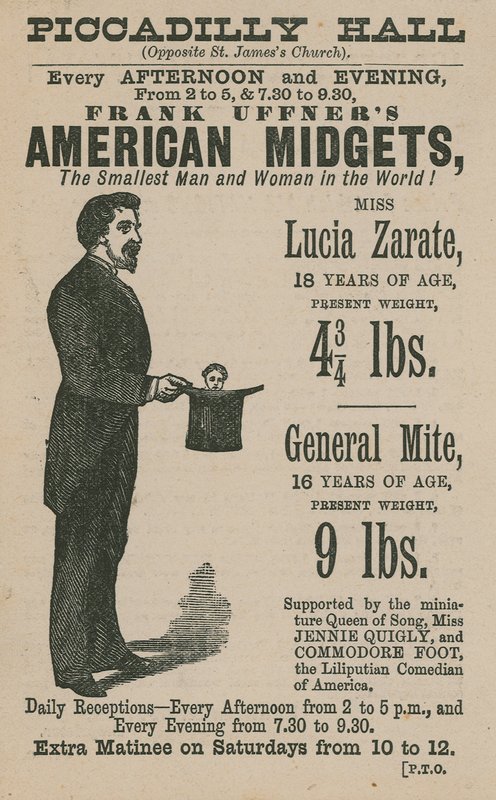 Annonse for Frank Uffners American Midgets av English School