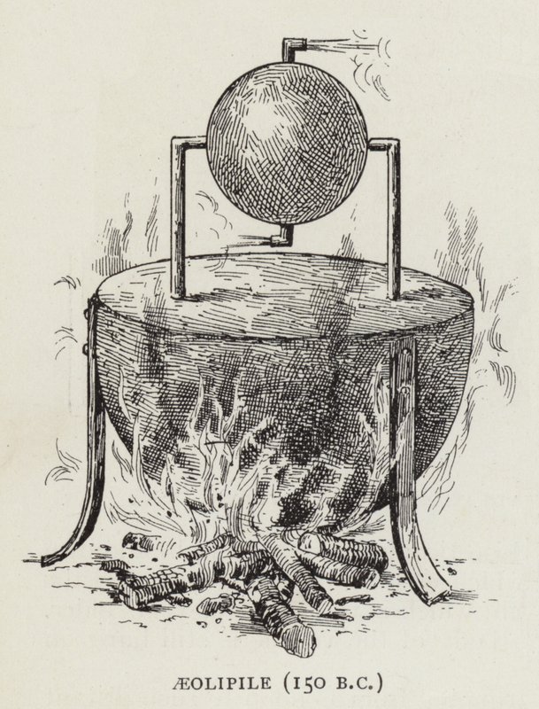 Aeolipile (150 f.Kr.) (lito) av English School