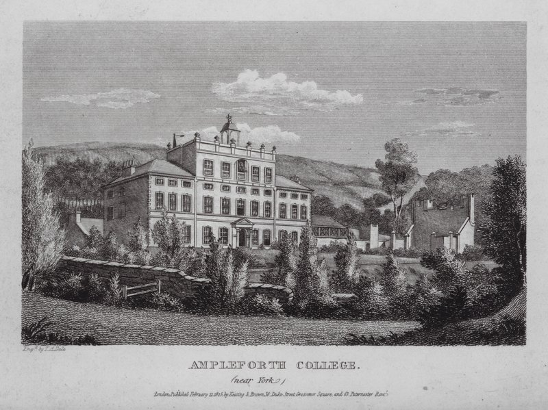 Ampleforth College, nær York (gravering) av English School