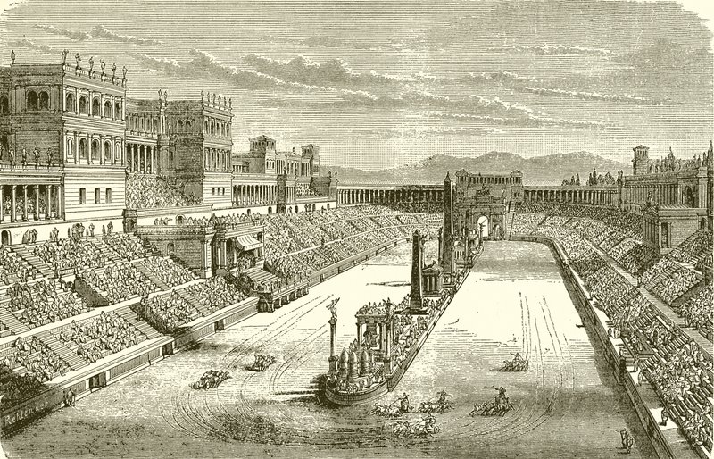 Ancient Arena restaurert – Viser et vognløp av English School
