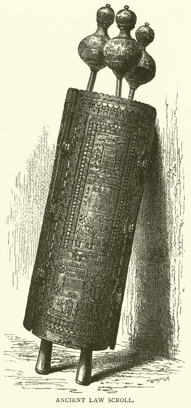 Ancient Law Scroll (gravering) av English School