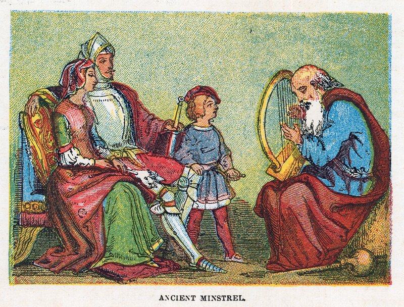 Gammel minstrel av English School