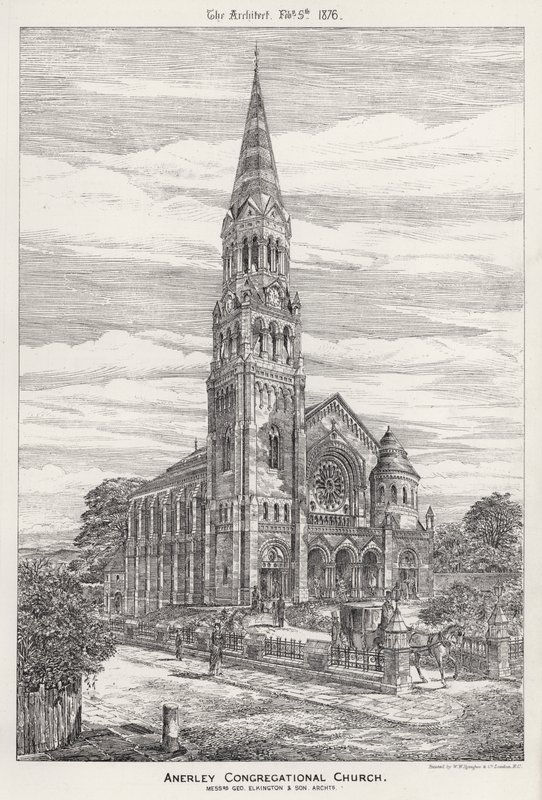 Anerley Congregational Church (gravering) av English School