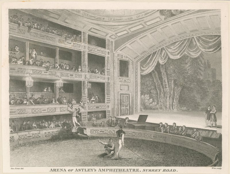 Arena of Astleys Amphitheatre, Surrey Road av English School