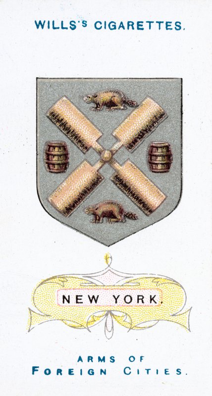 Arms of New York (chromolitho) av English School