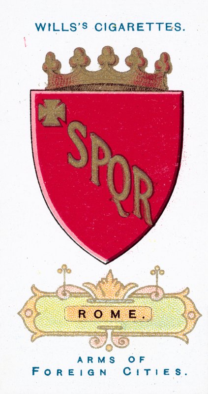 Arms of Rome (chromolitho) av English School