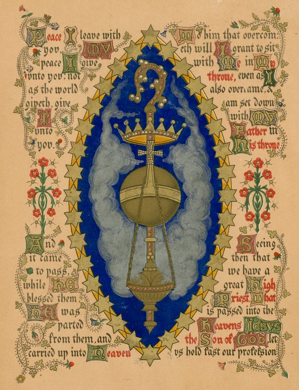 Ascension (farge litho) av English School