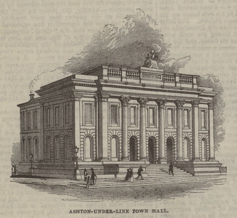Ashton-under-Lyne rådhus av English School
