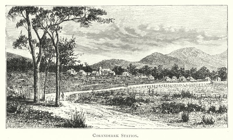 Australia: Coranderrk Station (gravering) av English School