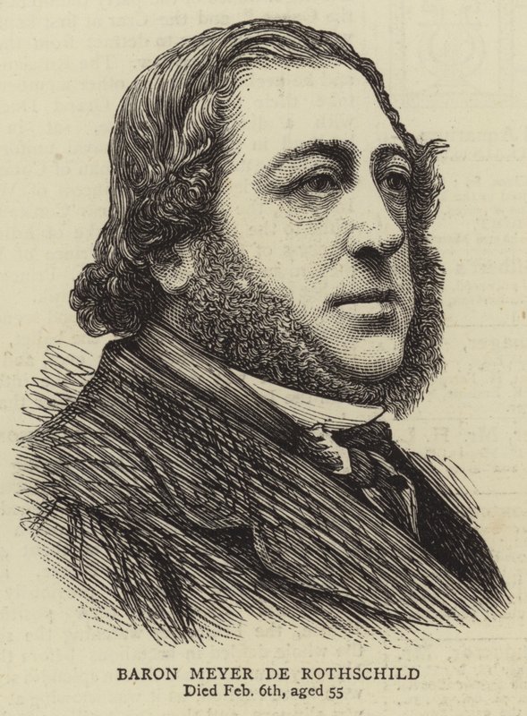 Baron Meyer de Rothschild (gravering) av English School