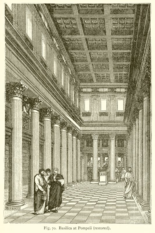 Basilikaen i Pompeii (restaurert) av English School