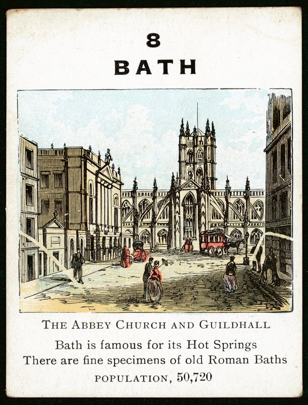 Bath (farge litho) av English School